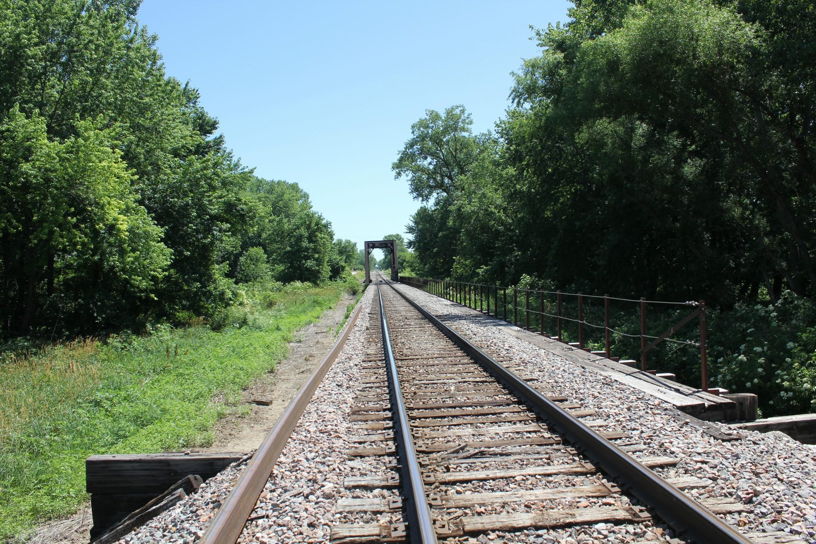 Looking north